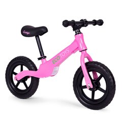 Bērnu kros velosipēds, ECOTOYS, 47 cm. x 86 cm. x 51 cm, rozā krāsā cena un informācija | Balansa velosipēdi | 220.lv