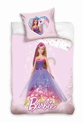 Bērnu gultas veļa 100x135 + 40x60 Barbie Princess цена и информация | Простыни | 220.lv