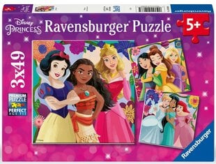 ravensburger puzle 3x49 gab disneja princeses cena un informācija | Puzles, 3D puzles | 220.lv