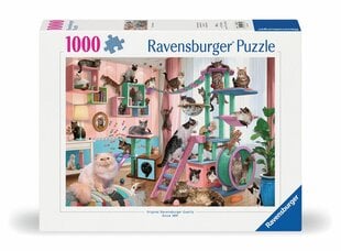 ravensburger puzzle 1000 gab kaķēnu istabas paradīze cena un informācija | Puzles, 3D puzles | 220.lv