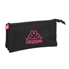 Penālis Kappa Black and pink, melns (22 x 12 x 3 cm) cena un informācija | Penāļi | 220.lv