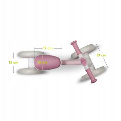 Балансировочный велосипед Lionelo Villy, розовый цена и информация | Балансировочные велосипеды | 220.lv