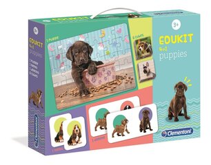 Набор развивающих игр Clementoni Edukit 4in1 - Puppies, 18071 цена и информация | Настольные игры, головоломки | 220.lv