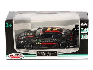 Automašinas modelis Daffi MSZ Mercedes AMG C63DTM M-305 33051, melns cena un informācija | Rotaļlietas zēniem | 220.lv