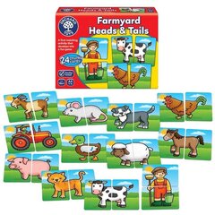 Spēle bērniem Farmyard Heads &amp; Tails/Galvas un astes цена и информация | Настольные игры, головоломки | 220.lv