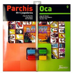 Parchis un Oca dēlis Fournier 40 x 40 cm cena un informācija | Galda spēles | 220.lv