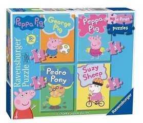 Puzle Peppa Pig/Cūciņa Pepa Ravensburger 06960, 14 d. cena un informācija | Puzles, 3D puzles | 220.lv