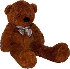 Plīša lācītis MKS BrownTeddy, brūns, 120 cm cena un informācija | Mīkstās (plīša) rotaļlietas | 220.lv