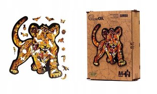 Koka puzle PuzzleOK EKO Simba, 78 d. cena un informācija | Puzles, 3D puzles | 220.lv