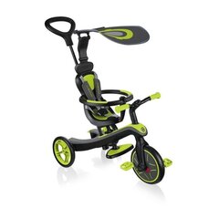 Скутер - трехколесный велосипед Globber Explorer Trike Lime Green (4 в 1) цена и информация | Балансировочные велосипеды | 220.lv