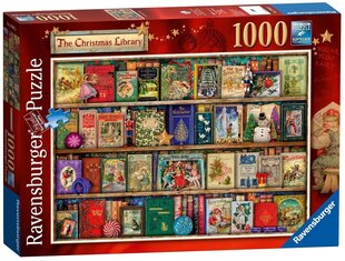 Ravensburger Puzzle Рождественская библиотека 1000p 19801 цена и информация | Пазлы | 220.lv