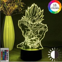 Anime DRAGON BALL 3D nakts gaisma Son Goku cena un informācija | Lampas bērnu istabai | 220.lv