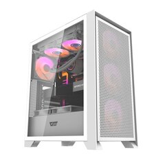 Корпус DarkFlash DRX70 Mesh ATX для ПК — белый цена и информация | Корпуса | 220.lv