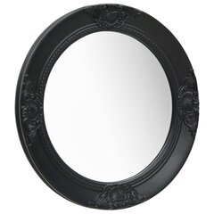 baroka stila sienas spogulis, 50 cm, melns cena un informācija | Spoguļi | 220.lv