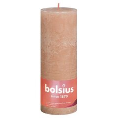 Bolsius cilindriskas sveces Shine, 6 gab., 190x68 mm, dūmakaini rozā cena un informācija | Sveces un svečturi | 220.lv