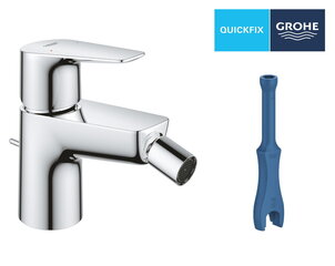 Смеситель для биде GROHE QuickFix Start Edge, с выдвижным клапаном, хром, 23345001 цена и информация | Смесители | 220.lv