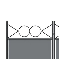 5-paneļu istabas aizslietnis, 200x220 cm, antracītpelēks audums cena un informācija | Aizslietņi | 220.lv