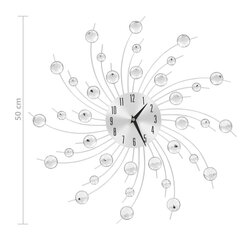 sienas pulkstenis, kvarca mehānisms, moderns dizains, 50 cm цена и информация | Часы | 220.lv
