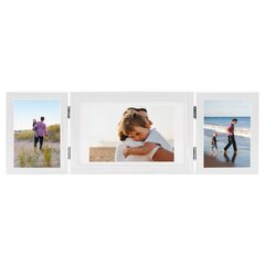 3-daļīgs foto rāmis, kolāža, balts, 28x18 cm+2x(13x18 cm) cena un informācija | Foto rāmji, foto albumi | 220.lv