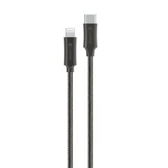 Comma cable Jub MFi USB-C - Lightning 3A 1,5m gray цена и информация | Кабели для телефонов | 220.lv