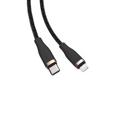 Devia cable Star EC418 PD USB-C – Lightning 1,5 m 27W 3A black цена и информация | Кабели для телефонов | 220.lv