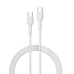 Devia cable Kintone USB-C - USB-C 1,0 m 3A white цена и информация | Кабели для телефонов | 220.lv