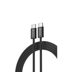 Devia cable Smart EC325 PD USB-C - USB-C 1,0 m 60W 3A black цена и информация | Кабели для телефонов | 220.lv