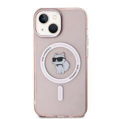 Karl Lagerfeld KLHMP14SHFCCNOP iPhone 14 | 15 | 13 6.1" różowy|pink hardcase IML Choupette MagSafe цена и информация | Чехлы для телефонов | 220.lv