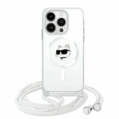 Karl Lagerfeld KLHMP14LHCCHNT iPhone 14 Pro 6.1" hardcase transparent IML Choupette Head & Cord Magsafe цена и информация | Чехлы для телефонов | 220.lv