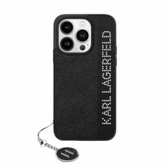 Karl Lagerfeld KLHCP15LPSAKDGCK iPhone 15 Pro 6.1" czarny|black hardcase Saffiano Rhinestones & Charm цена и информация | Чехлы для телефонов | 220.lv