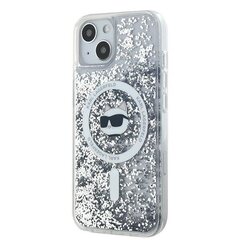 Karl Lagerfeld KLHMP14SLGCHSGH iPhone 14 | 15 | 13 6.1" hardcase transparent Liquid Glitter Choupette Head Magsafe цена и информация | Чехлы для телефонов | 220.lv