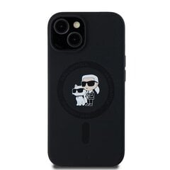 Karl Lagerfeld KLHMN61SCMKCRHK iPhone 11 | Xr 6.1" czarny|black hardcase Silicone Karl & Choupette MagSafe цена и информация | Чехлы для телефонов | 220.lv