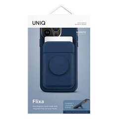 UNIQ Flixa magnetyczny portfel na karty z podpórką granatowy|navy blue цена и информация | Аксессуары для телефонов | 220.lv