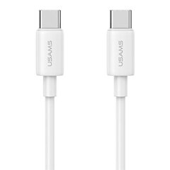 USAMS Ład. siec. 1xUSB-C T65 PD20W PD Fast Charging US-CC226 + kabel USB-C|USB-C US-SJ711 60W biały|white Yi Series OYXLTZ01 цена и информация | Зарядные устройства для телефонов | 220.lv