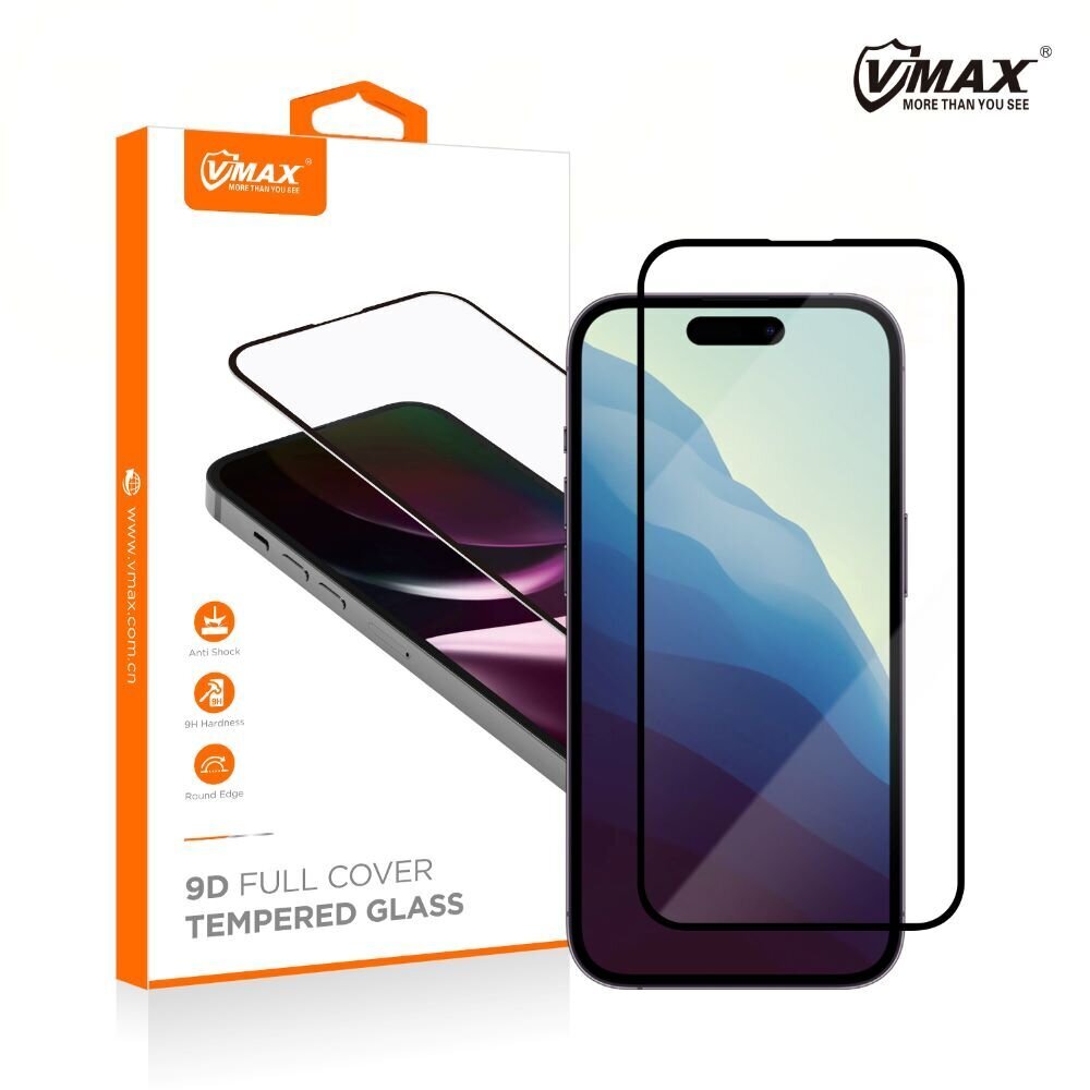 Vmax 9D Tempered Glass cena un informācija | Ekrāna aizsargstikli | 220.lv