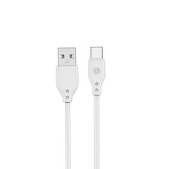 WIWU cable Pioneer Wi-C001 USB - USB-C 2,4A 1,0m white цена и информация | Кабели для телефонов | 220.lv