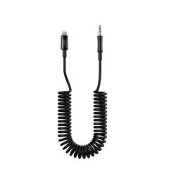 XO cable audio NB-R255A Lightning - jack 3,5mm 1,0m black цена и информация | Кабели для телефонов | 220.lv