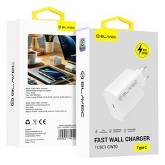 Blavec Wall charger BC1 - Type C - PD 30W (TCBC1-CW30) white цена и информация | Зарядные устройства для телефонов | 220.lv