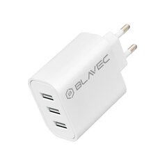 Blavec Wall charger BC3 - 3xUSB - 3A (TCBC3-3UW3A) white цена и информация | Зарядные устройства для телефонов | 220.lv