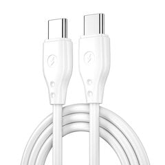 WIWU cable Pioneer Wi-C002 USB-C - USB-C 67W white цена и информация | Кабели для телефонов | 220.lv