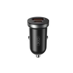 XO car charger CC56 PD 30W QC 1x USB 1x USB-C black цена и информация | Зарядные устройства для телефонов | 220.lv