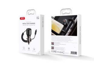 XO car charger CC59 65W 1x USB 1x USB-C tarnish with USB-C cable + USB-C - USB-C cable цена и информация | Зарядные устройства для телефонов | 220.lv