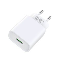 XO wall charger CE02D QC 3.0 18W 1x USB white цена и информация | Зарядные устройства для телефонов | 220.lv