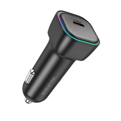 Borofone Car charger BZ28 Trophie - Type C - PD 30W 3A black цена и информация | Зарядные устройства для телефонов | 220.lv