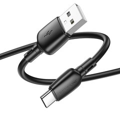 Borofone Cable BX93 Super Power - USB to Type C - 27W 3A 1 metre black цена и информация | Кабели для телефонов | 220.lv