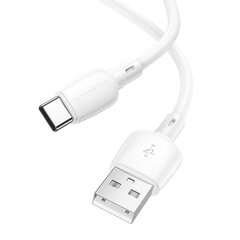 Borofone Cable BX93 Super Power - USB to Type C - 27W 3A 1 metre white цена и информация | Кабели для телефонов | 220.lv