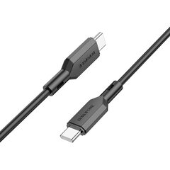 Borofone Cable BX70 - Type C to Type C - 60W 3A 1 metre black цена и информация | Кабели для телефонов | 220.lv