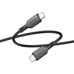 Borofone Cable BX70 - Type C to Type C - 60W 3A 1 metre black цена и информация | Кабели для телефонов | 220.lv