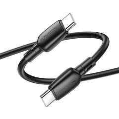 Borofone Cable BX93 Super Power - Type C to Type C - 60W 3A 1 metre black цена и информация | Кабели для телефонов | 220.lv