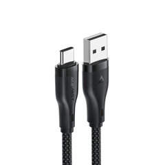 Кабель Acefast C8-04 USB-A/USB-C 3A — черный цена и информация | Кабели для телефонов | 220.lv